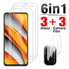 Защитная пленка для объектива камеры Poco F3, 6 в 1, Защита экрана для xiamoi pooc f3 f 3 3f pocco x3 pro x3 nfc m3 pro, чехол из закаленного стекла для телефона