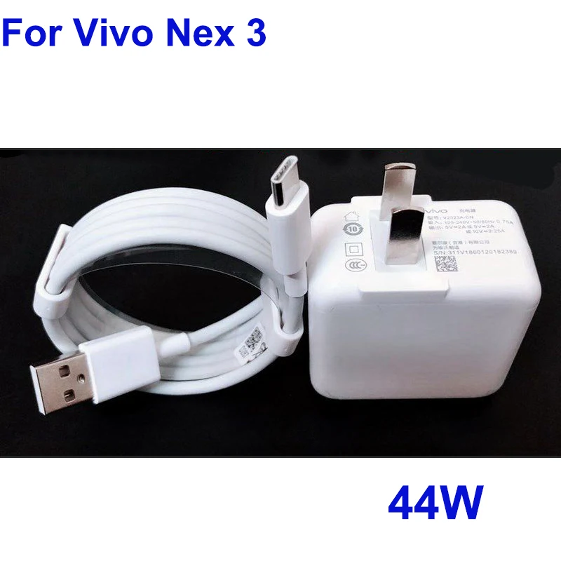 

Original For Vivo nex 3 USB Type-C 44W Ultra Fast Flash Charging Fast Charging Charger Cable USB-C Cabel For Vivo nex3