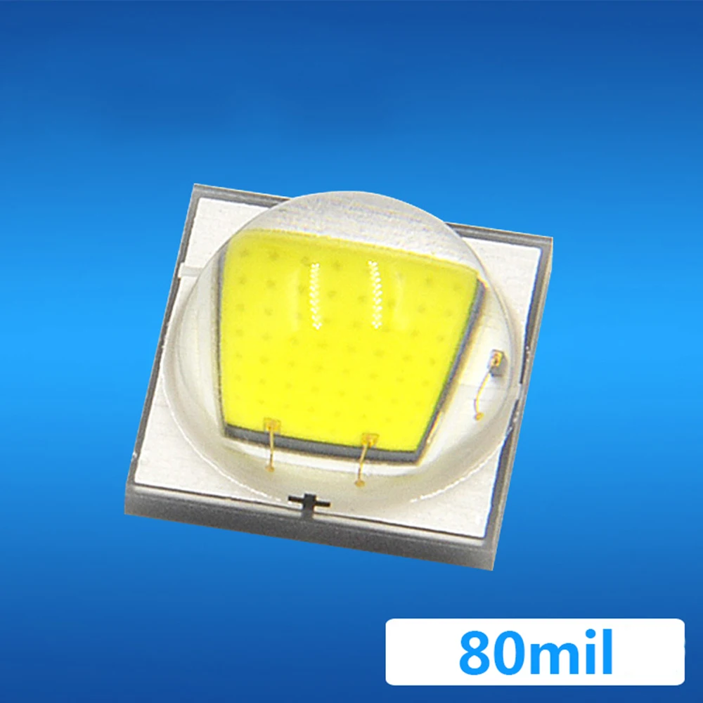 

100pcs a Lot 10W Full Power T6-U2 XML-2 5050 LED Lamp Bead 1100LM 80mil White Flashlight Light LED Epistar Diode Chip Light