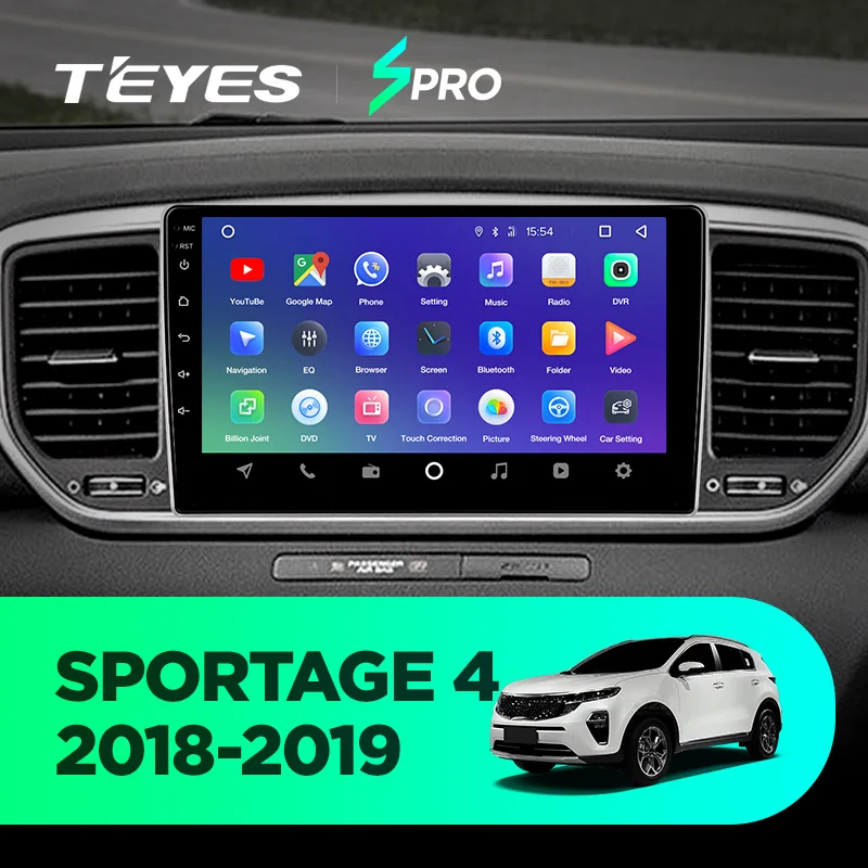 TEYES SPRO Штатная магнитола для Киа Спортейдж 4 Kia Sportage 4 QL Android 8.1, до 8-ЯДЕР, до 4+ 64ГБ 32EQ+ DSP 2DIN автомагнитола 2 DIN DVD GPS мультимедиа автомобиля головное устройство