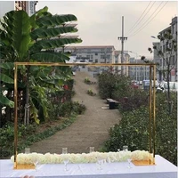 6040cmwedding center decoration party activity metal flower wall frame arched background table wedding table