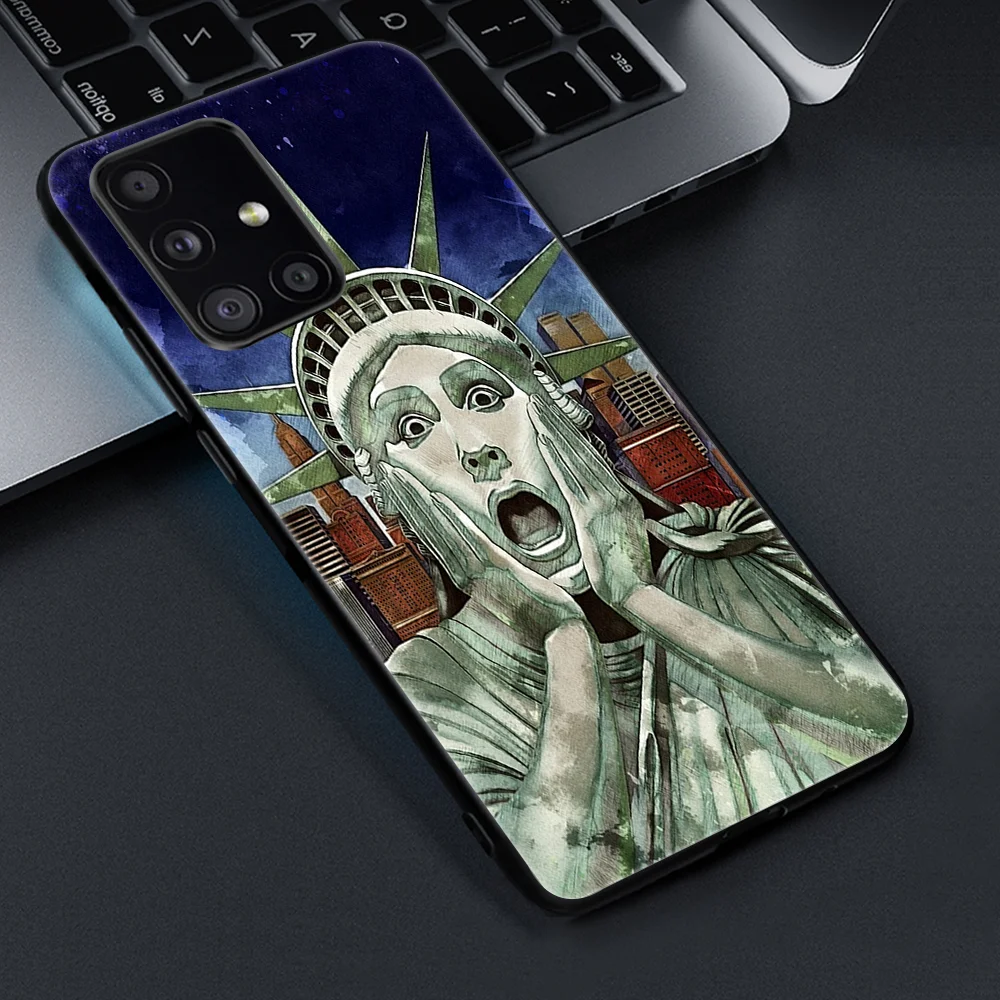 

Funny Sculpture Case for Samsung A51 A50 S20 20 Ultra A71 A32 5G S10 A21 A21S NOTE 10 Plus Luxury Soft Silicone Back Shell Cover