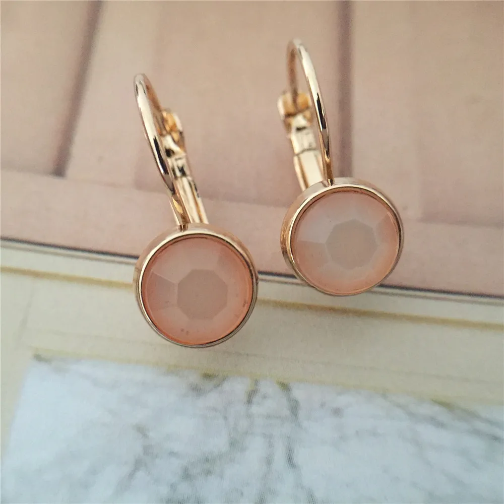 Женские маленькие акриловые серьги кольца Повседневные Вечерние золотого и