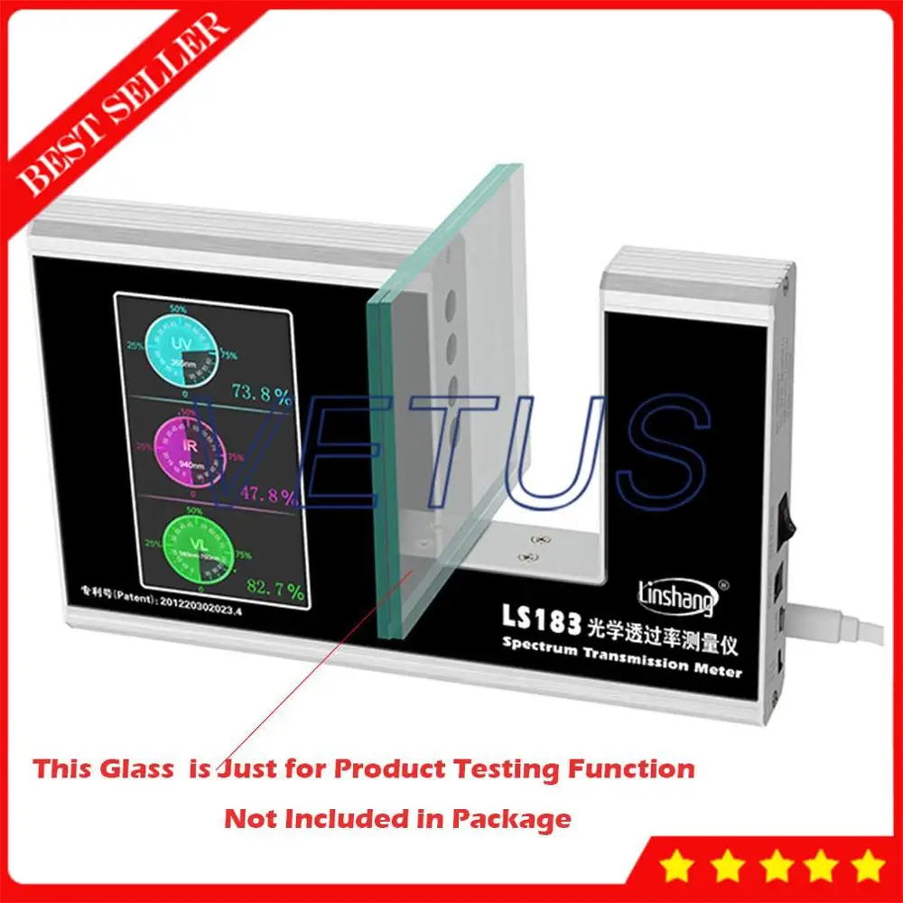 Цифровой измеритель передачи спектра LS183 тестер с разрешением 0.1% УФ ИК