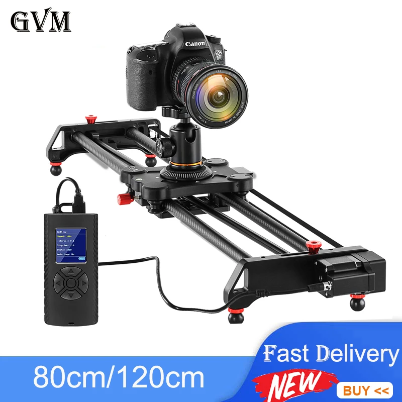 GVM GR-80QD 80/120 см профессиональный слайдер для камеры мотоциклическая направляющая