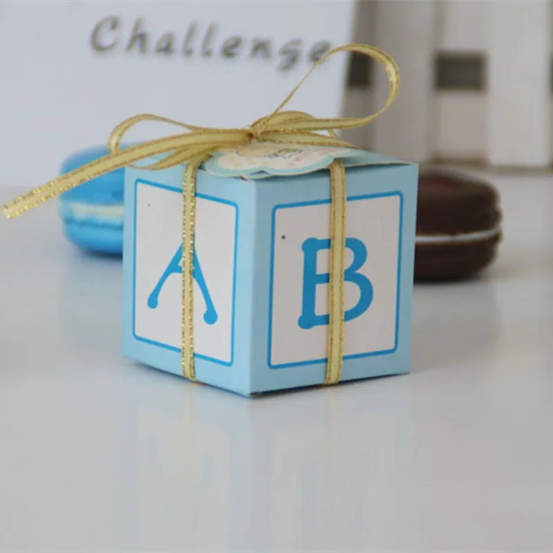 20 шт. розовый синий цвет детские конфеты драже Крещение детский душ Подарочная