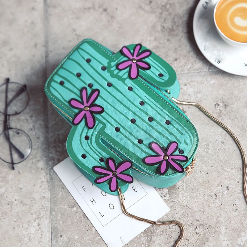 Кошелек &quotкактус&quot Модный креативный роскошный дизайн сумка через плечо