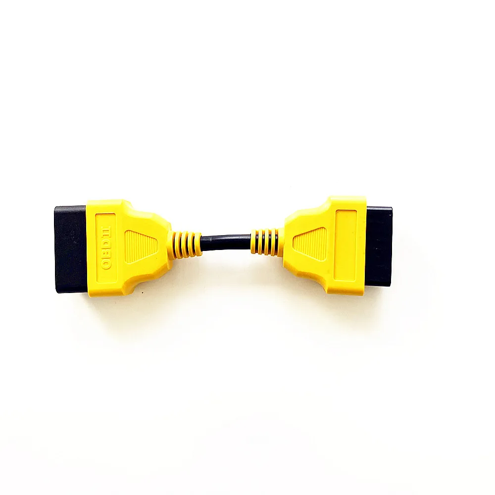 Newest Yellow 13CM OBD2 Extension Cord Male-to-Female Interface Easy to Use 16-PIN OBD 2 Plug Expansion Adapter Best Quality | Автомобили