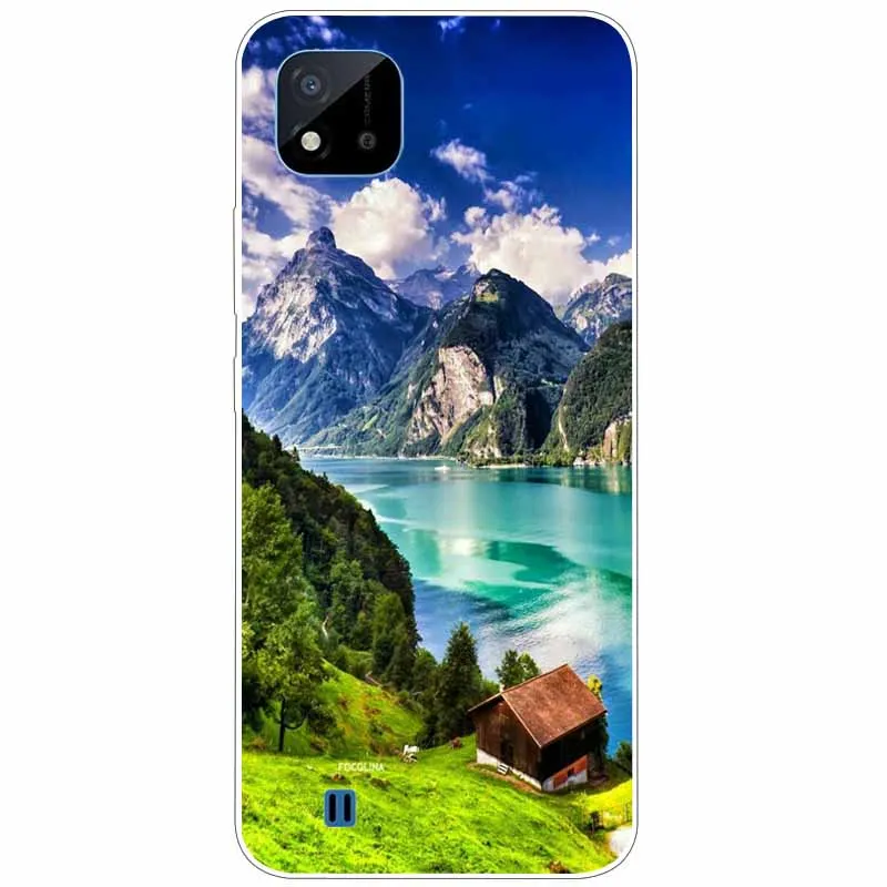 for realme c11 2021 case silicone soft tpu wolf lion phone cases for realme c11 2021 back cover clear bumper for realmec11 c 11 free global shipping