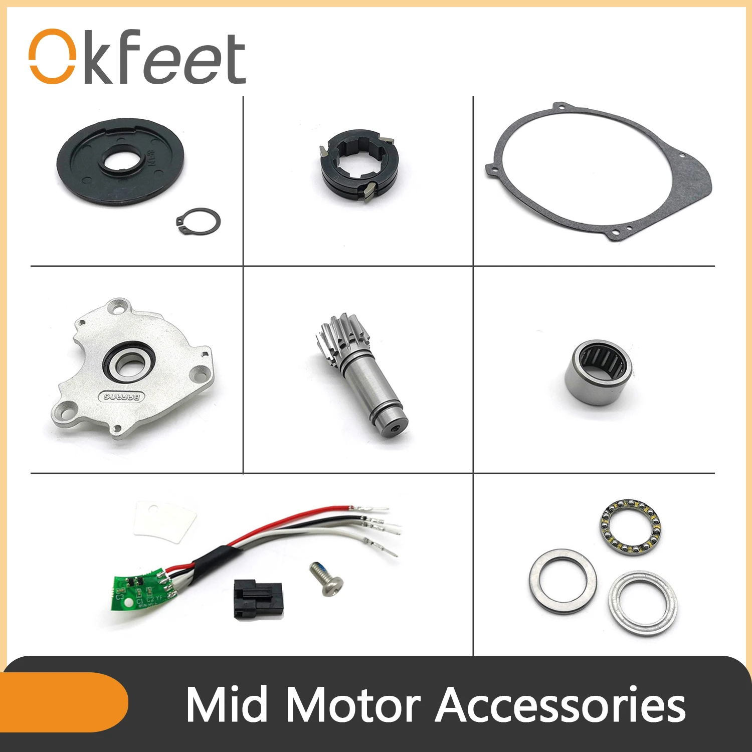 Аксессуары для мотора Okfeet BBS01 BBS02 Bafang электрическая сборка велосипедов детали