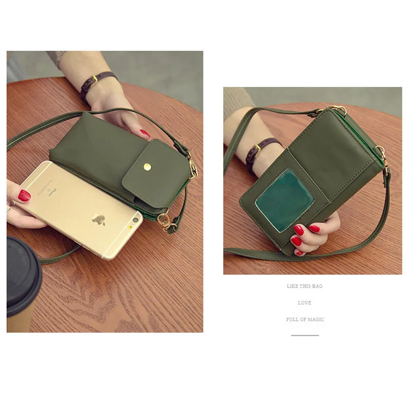 2020 сумка через плечо для сотового телефона многофункциональная женская из