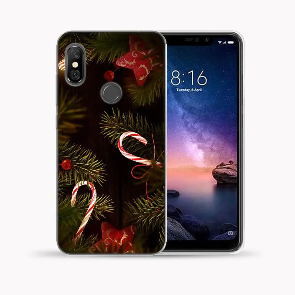 Чехол для Xiaomi Mi A1 A2 8 Lite 9 Pro 5X 6X мягкий чехол с Рождеством Redmi 5 5A 6 7 7A Y3 K20 Note 4 4X |