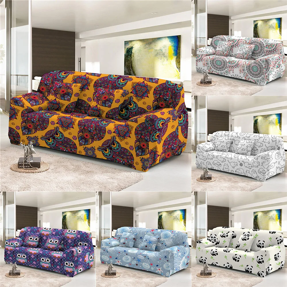 Boniu Slipcovers чехол для дивана с животным принтом секционный эластичный диванное