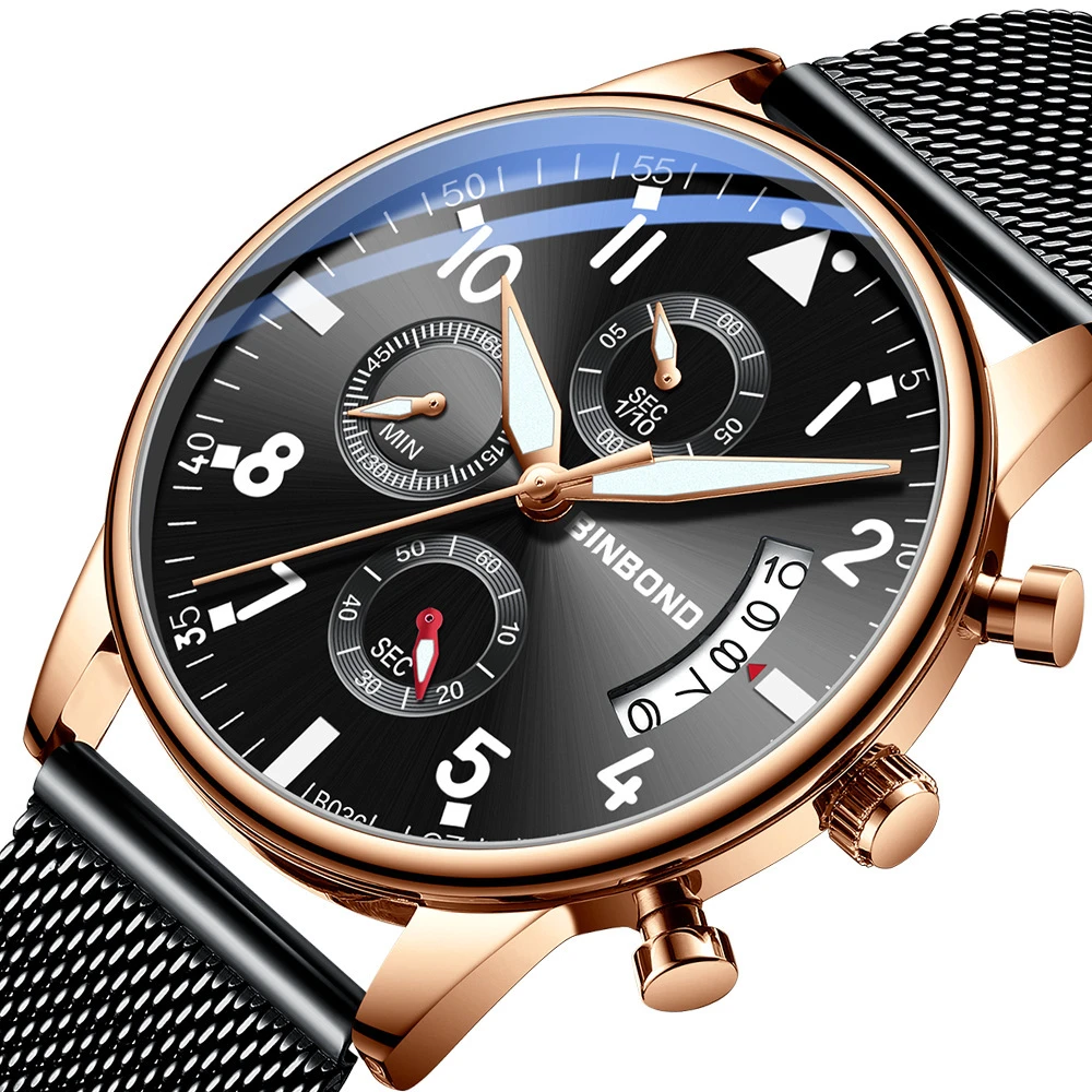 

Часы наручные мужские кварцевые в стиле милитари, брендовые Роскошные светящиеся водонепроницаемые со стальным браслетом, с календарем