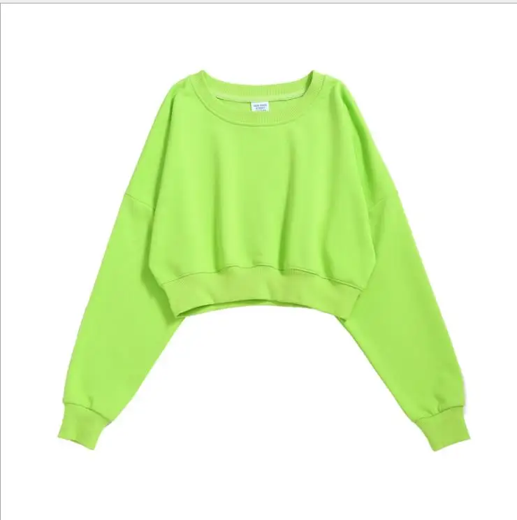 

2021 new pure color cotton hoodies women 5673-117