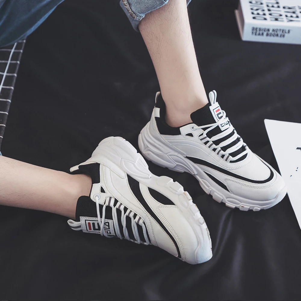 Фото 2020 New Ins Dad Tide Shoes Korean Version Trendy Summer breathable Little White Men's Shoes All-match Leisure Motion Board Shoe №4