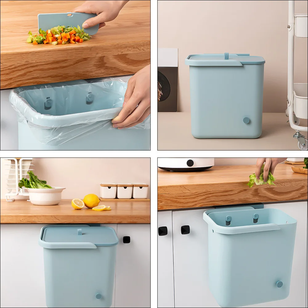 1 шт. бытовой мусорный бак настенный мусорное ведро защита от ударов при падении с