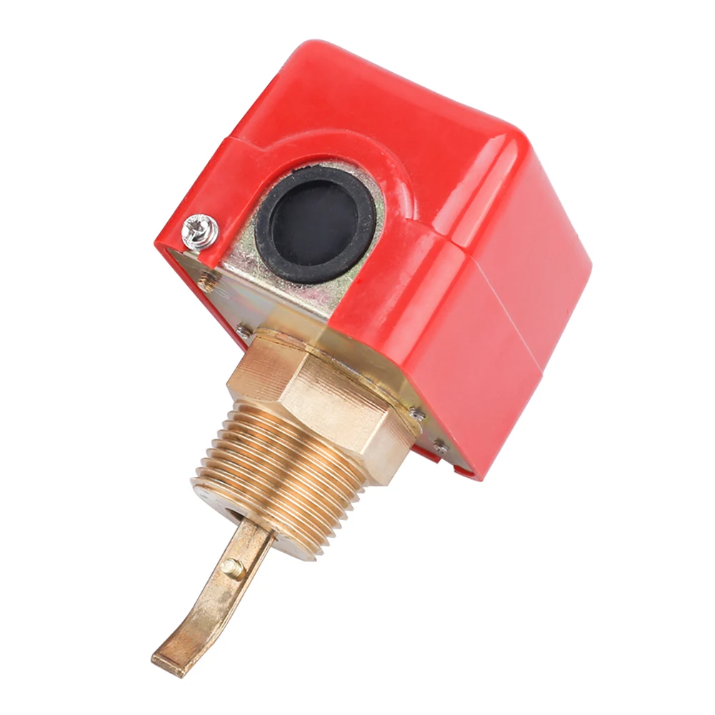 

HFS-25 Red Control Switch Full Automatic Flow Sensor 220V Liquid Water Universal Plumbing Copper Stable Multipurpose Paddle