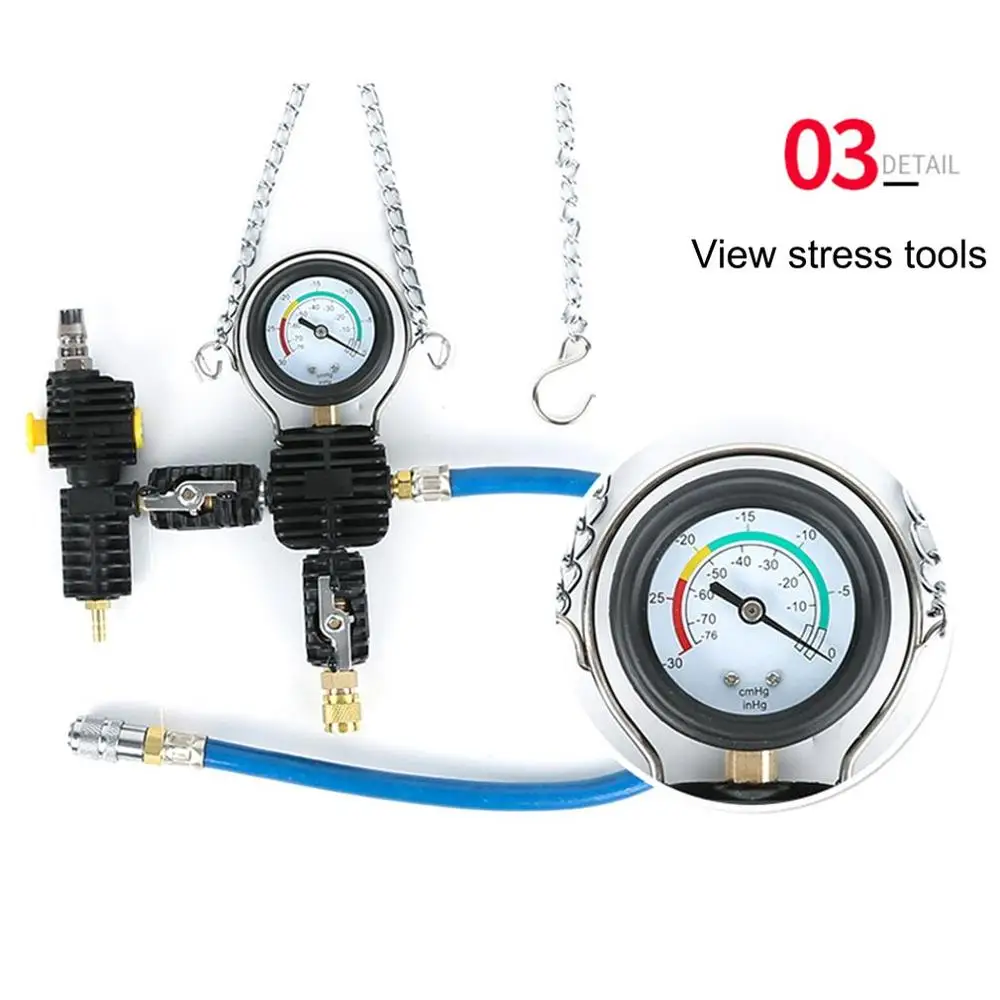 

Auto Water Tank Pressure Gauge Water Tank Leak Detector Water Tank Coolant Antifreeze Vacuum Replacement Filler Tool