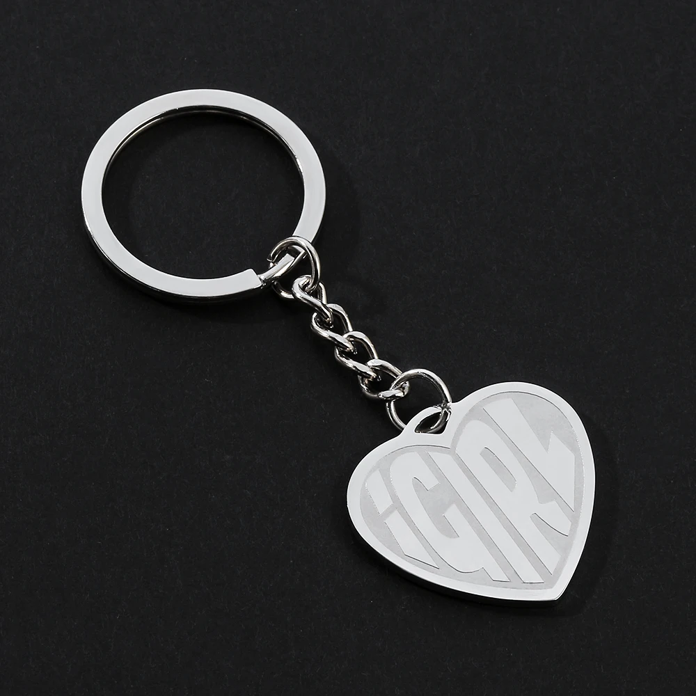 Хип-хоп из нержавеющей стали подвеска IGIRL брелок для ключей модный персональный