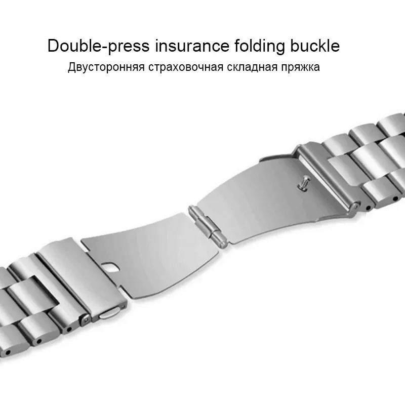 Ремешок JANSIN из нержавеющей стали для Xiaomi Huami Amazfit Bip BIT PACE Lite Youth/samsung galaxy watch 42 мм