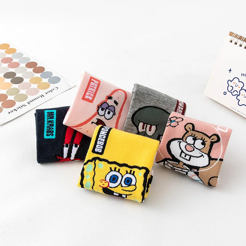 Носки Губка Боб мультфильм низкие носки до щиколотки Патрик Квадратные брюки