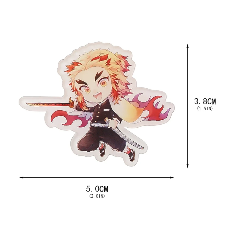 

Anime Demon Slayer Acrylic Badge Transparent Badge Cartoon Cute Badge