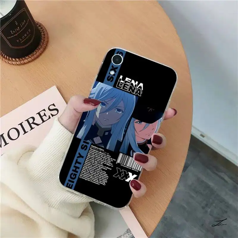 FHNBLJ 86 Eighty Six Anime Phone Case for iPhone 11 12 13 mini pro XS MAX 8 7 6 6S Plus X 5S SE 2020 XR case