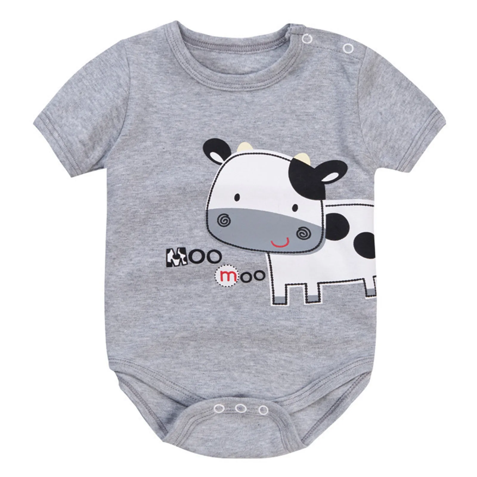 

Newborn Baby Boys Girls Romper Summer Infant Clothes Cartoon Cow Printed Romper Bodysuit Outfits Fashion Children's Clothing