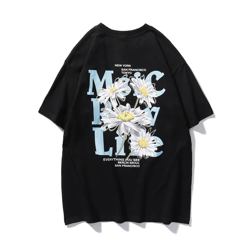 

New youth Unisex Casual Short Sleeve airplane letter printed cotton t-shirt tee in spring and summer