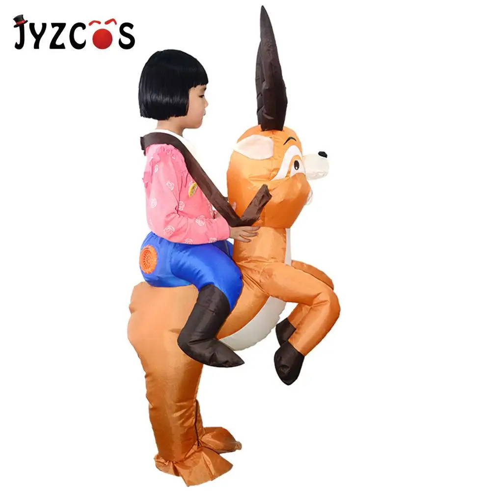 Детские надувные костюмы JYZCOS с оленями надувная смешная одежда для