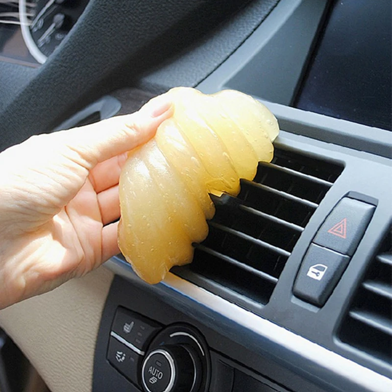 1pc Car Cleaning Pad Glue Microfiber Auto Universal Cyber Computer Keyboard Super Clean Stick Dust Gel Scouring Tools | Автомобили и