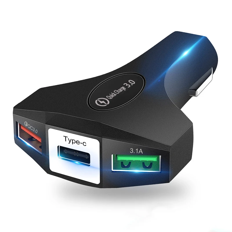 3 0 USB Автомобильное зарядное устройство Quick Charge портовое быстрое для