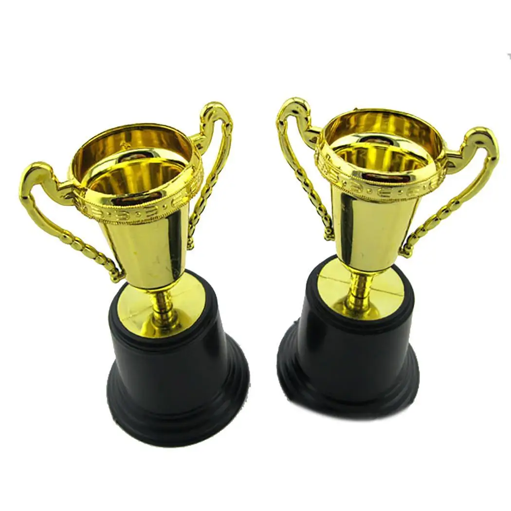 Забавный креативный детский пластиковый золотой трофей обучающий реквизит
