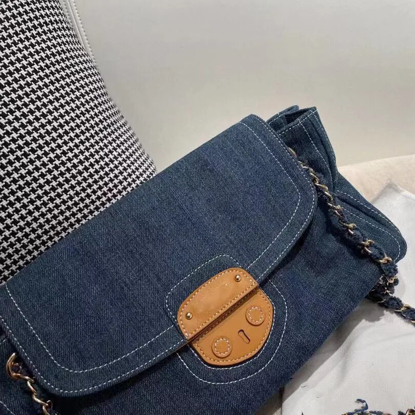 

Luxury Designer Jeans Bags Denim Chain Crossbody Bags 2021 Handbags Shoulder Bags Messenger Casual Denim Sac A Main Bolsos