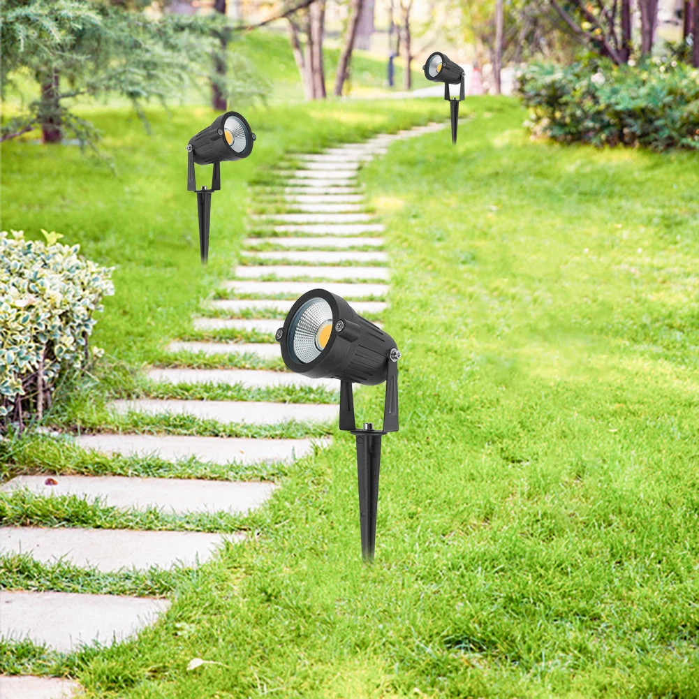 

4pcs COB In Ground Lights Waterproof Landscape Lamps Garden Lawn Spotlight