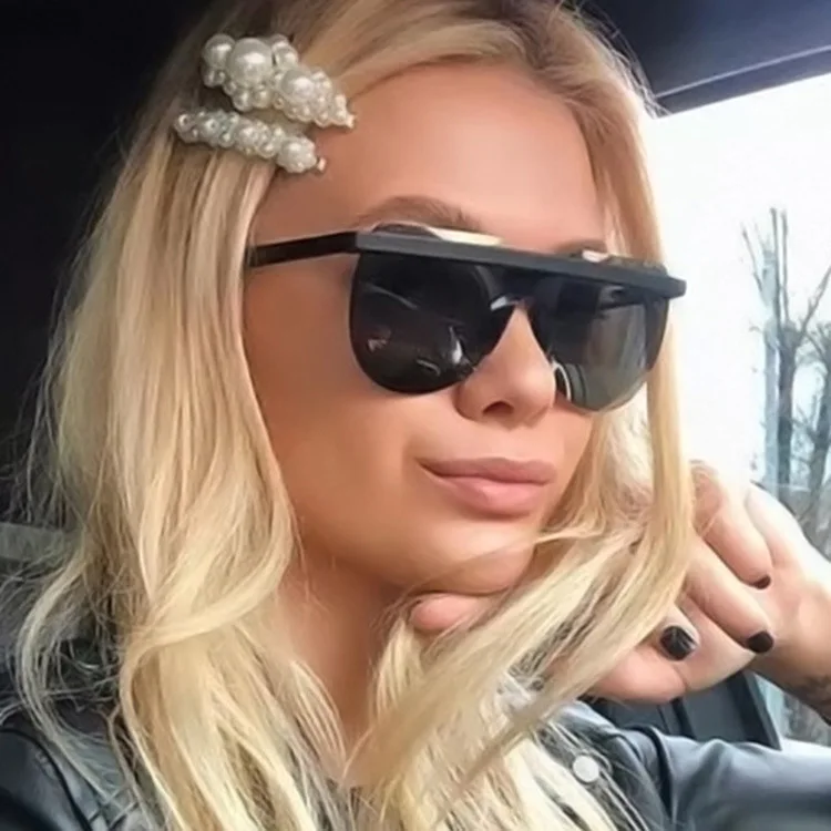 

Солнцезащитные очки женские, цельные, большие, квадратные, без оправы, UV400, 2020
