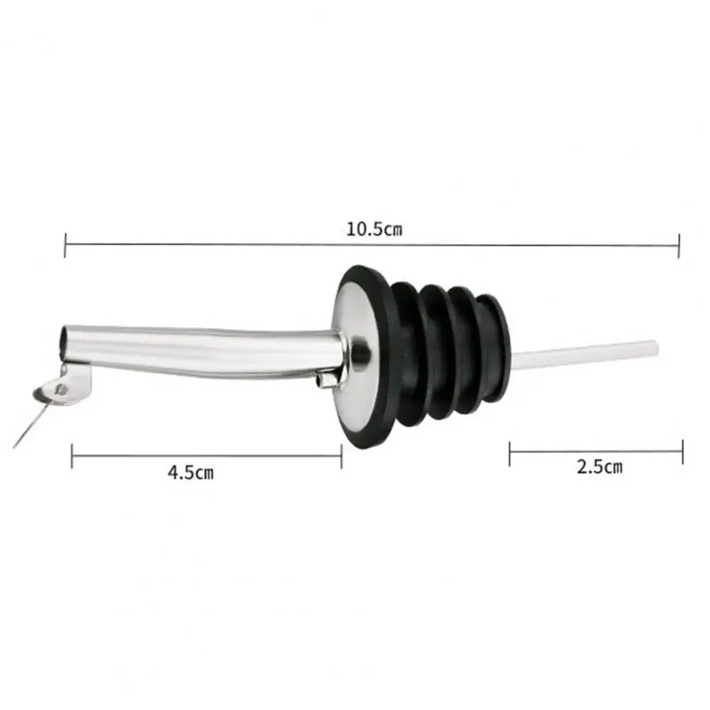 

Hot Sales Beer Pourer Eco-friendly Dust-proof Stainless Steel Wine Pourer Spout with Lid for Home