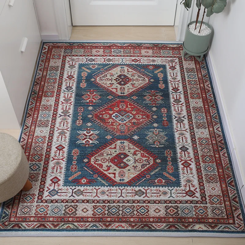

Bohemian Persian Vintage Carpet European Parlor Decorative Rug for Living Room Bedroom Area Carpets Home Non-slip Floor Door Mat