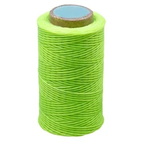 imzay lime green 284yards leather sewing waxed thread practical long stitching thread for shoe repairingleather project