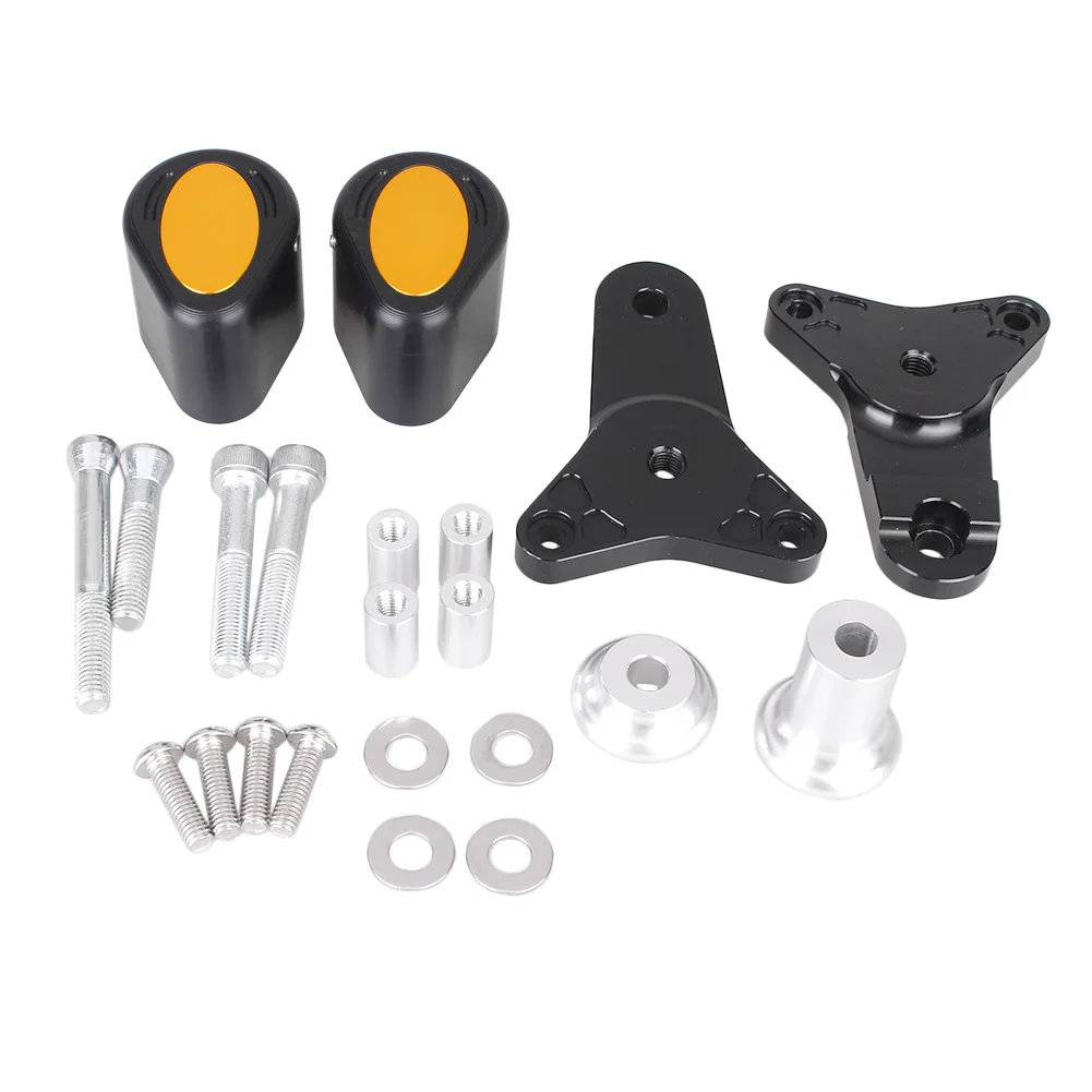 Золотой Для Suzuki GSXR 600 750 2011 2012 2013 GSXR600 GSXR750 K11 рамки ползунок аварии Защитный протектор ЧПУ Алюминий+ ABS Пластик - Цвет: Золотой