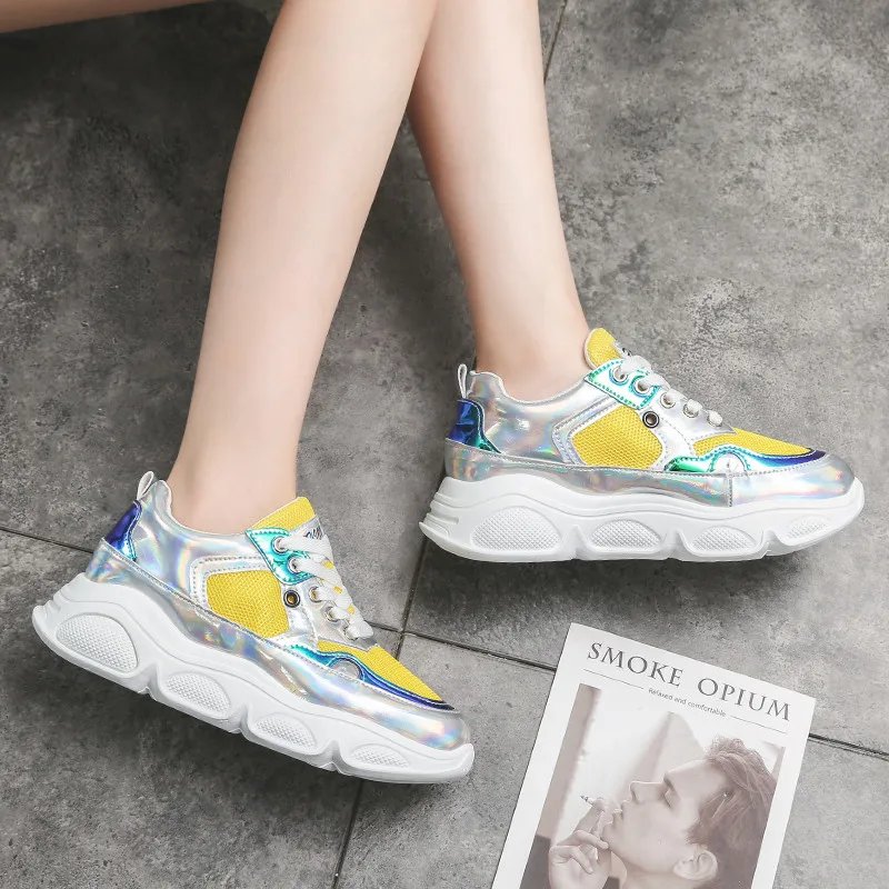 Женские кроссовки на плоской подошве FEDONAS классические из дышащей сетки с