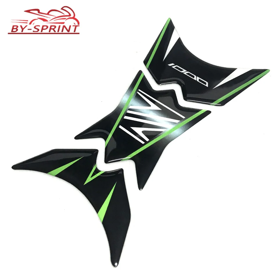 

For Kawasaki Z650 Z 650 2016-2019 Z1000 2010-2019 3D Motorcycle Tank Pad Protector Sticker Fish Bone Decal z650 Z 1000