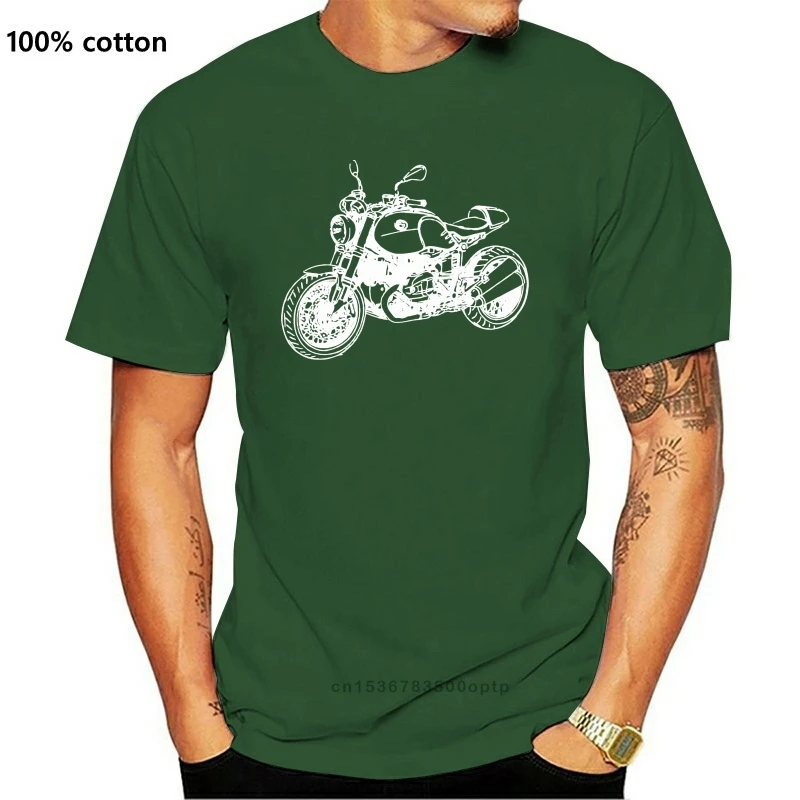 

Новая модная футболка RnineT с изображением героев мультфильма R nineT, футболка для мотоциклии, ралли R nine T Motorrad Fahrer