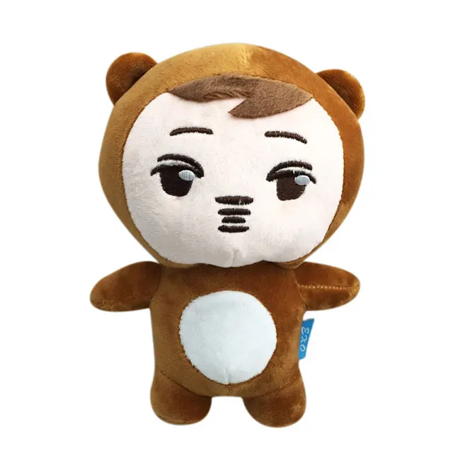 Kai Bear Doll Корейская кавайная плюшевая кукла, игрушки, мягкая игрушка ручной работы, плюшевые игрушки из мультфильмов, кукла из мягкого полипропиленового хлопка, мягкие куклы ручной работы, плюшевые вееры, подарки - Цвет: Kai Bear Doll
