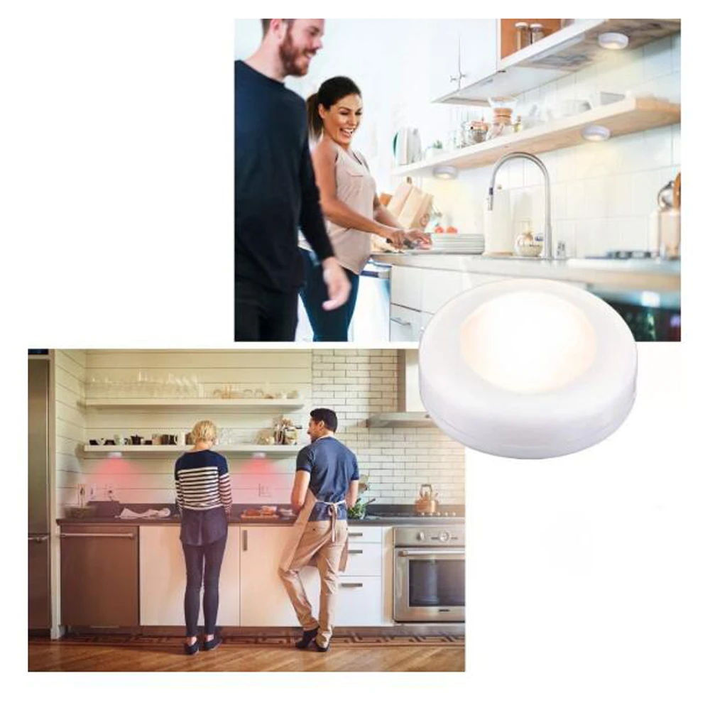 RGB 12 цветов Светодиодная подсветка под шкаф с регулируемой яркостью сенсорный