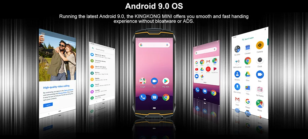Cubot KingKong MINI IP68 Водонепроницаемый " QHD+ 18:9 экран прочный телефон 2000 мАч 4G Dual-SIM 3 ГБ+ 32 ГБ Android 9,0 двойная задняя камера