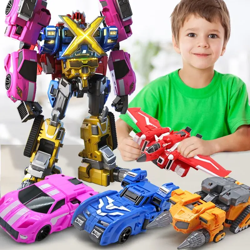 

MiniForce X Transformation Toy 6 Styles Mini Agent Toys X Volt Semey Air Force Action Figure Set Holiday Gifts for kid play