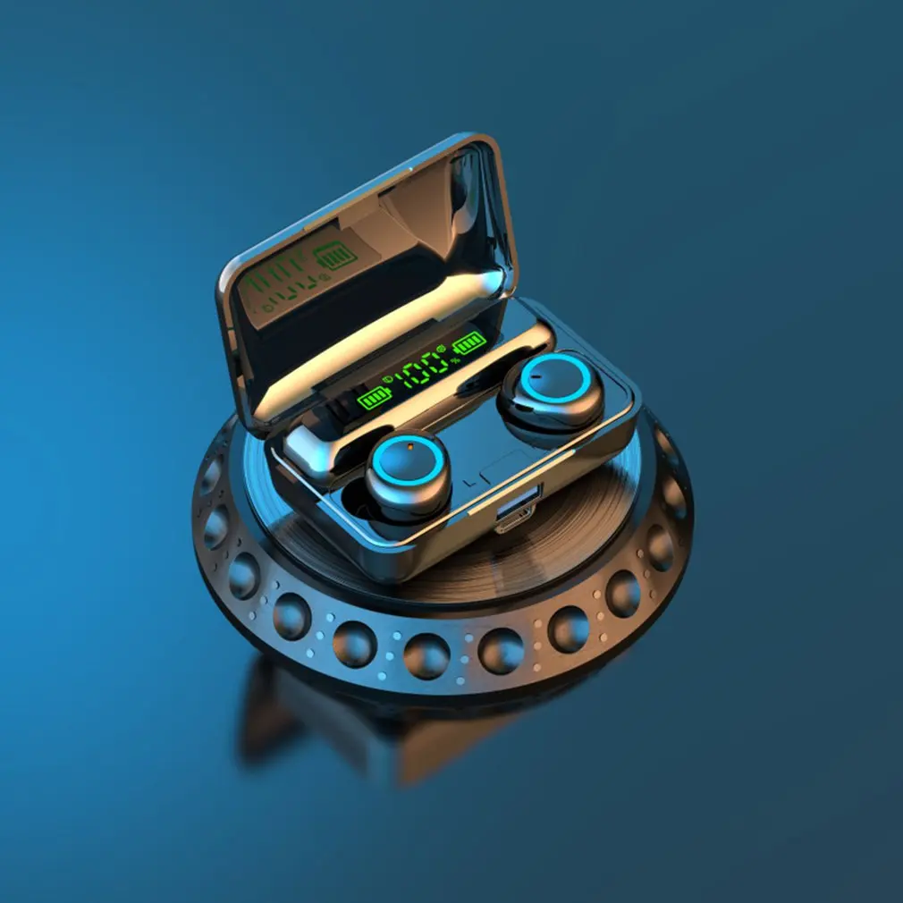 

F9-3 Wireless Headphones 5.1 Rechargeable Mini 9d Stereo In-ear Earphones Sports Outdoor Noise Reduction Headsets