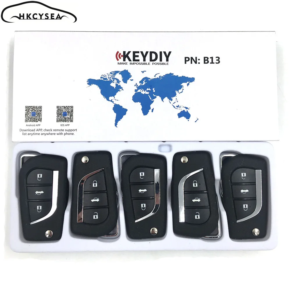 HKCYSEA 10 шт./лот Универсальный KEYDIY B-Series 3 кнопки пульт дистанционного управления B13